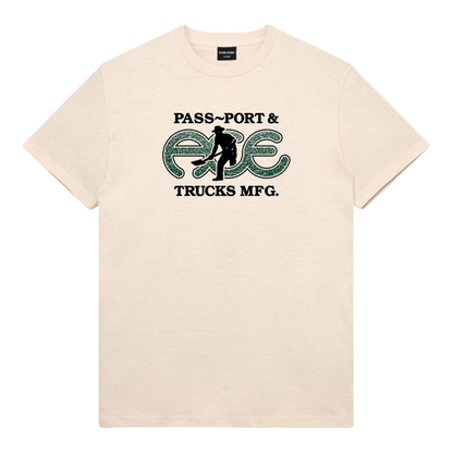 PASSPORT X ACE HAMMERSTONE TEE NATURAL