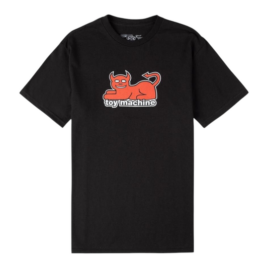 TOY MACHINE DEVIL CAT TEE BLACK