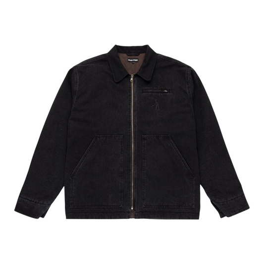 PASSPORT SOLID DENIM PACKERS JACKET BLACK