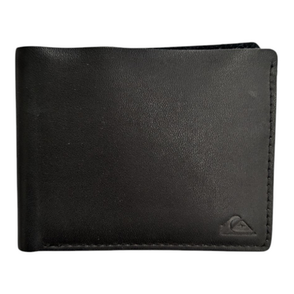 QUICKSILVER BIFOLD LEATHER WALLET BLACK