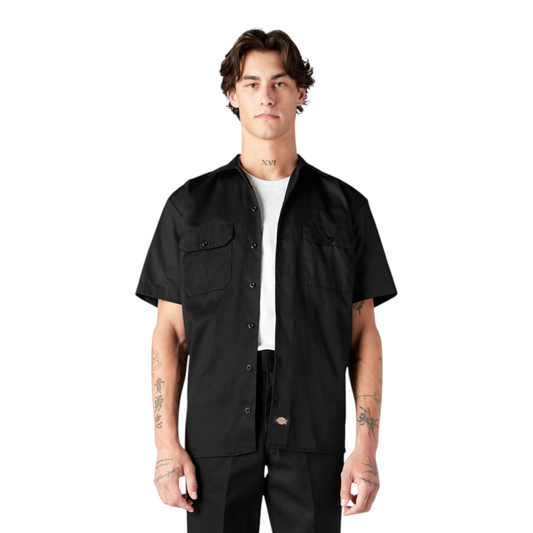 DICKIES SHORT SLEEVE WORK SHORT BLACK