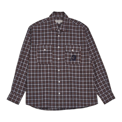 LAST RESORT SM001 DANE FLANNEL GREY BROWN