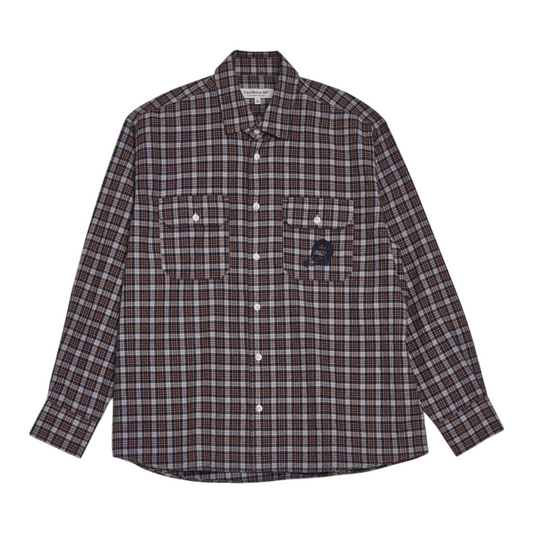 LAST RESORT SM001 DANE FLANNEL GREY BROWN