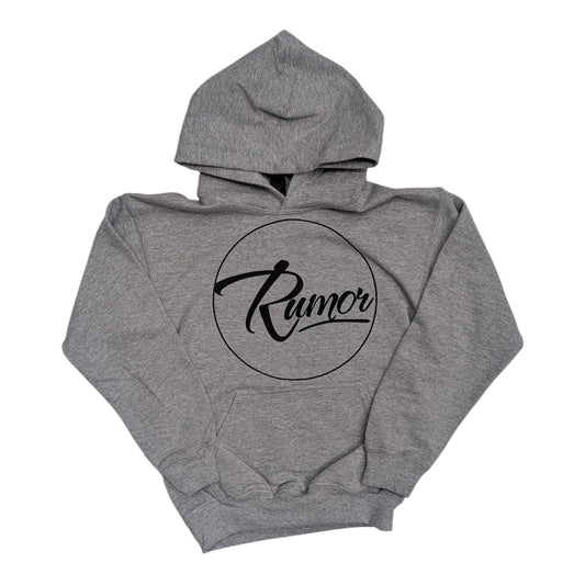 RUMOR CIRCLE LOGO YOUTH HOODIE GREY