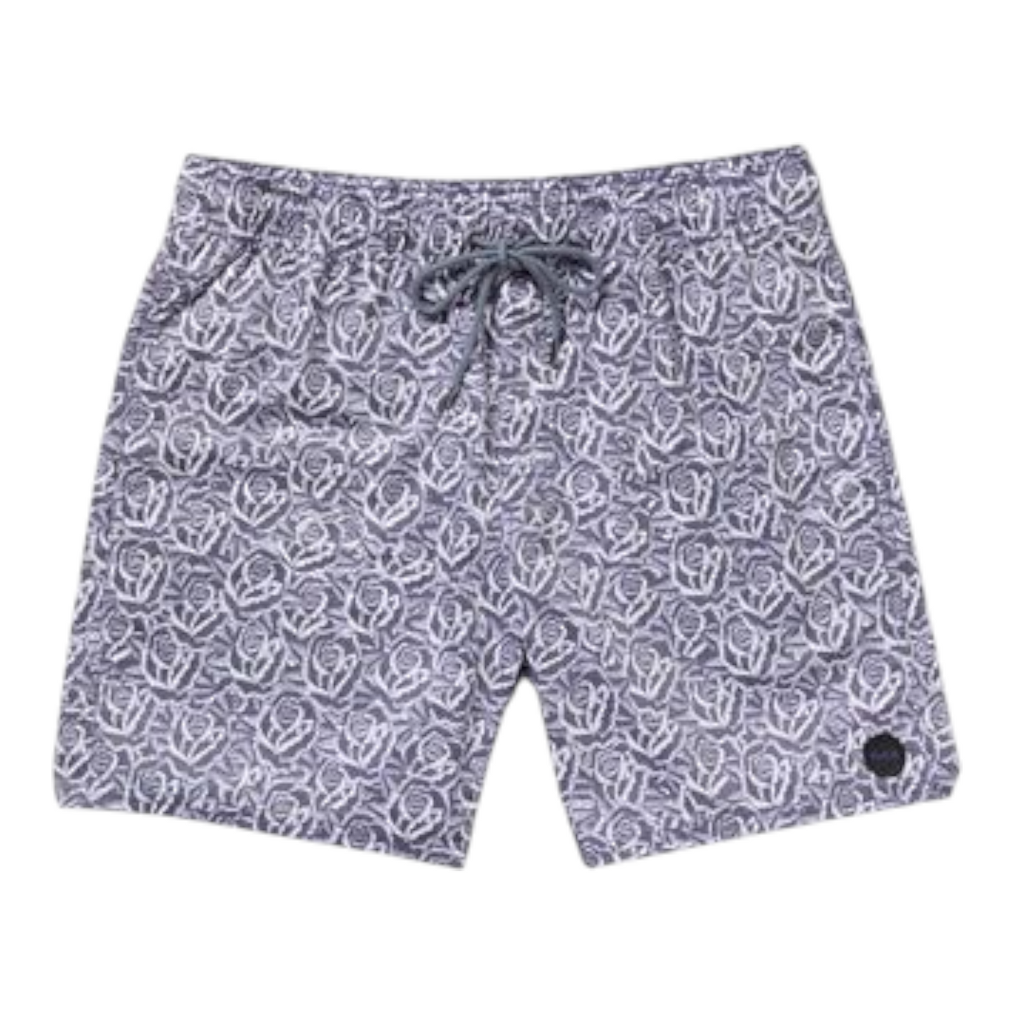 RVCA BARBA ROSES ELASTIC TRUNK 17" LIGHT BLUE