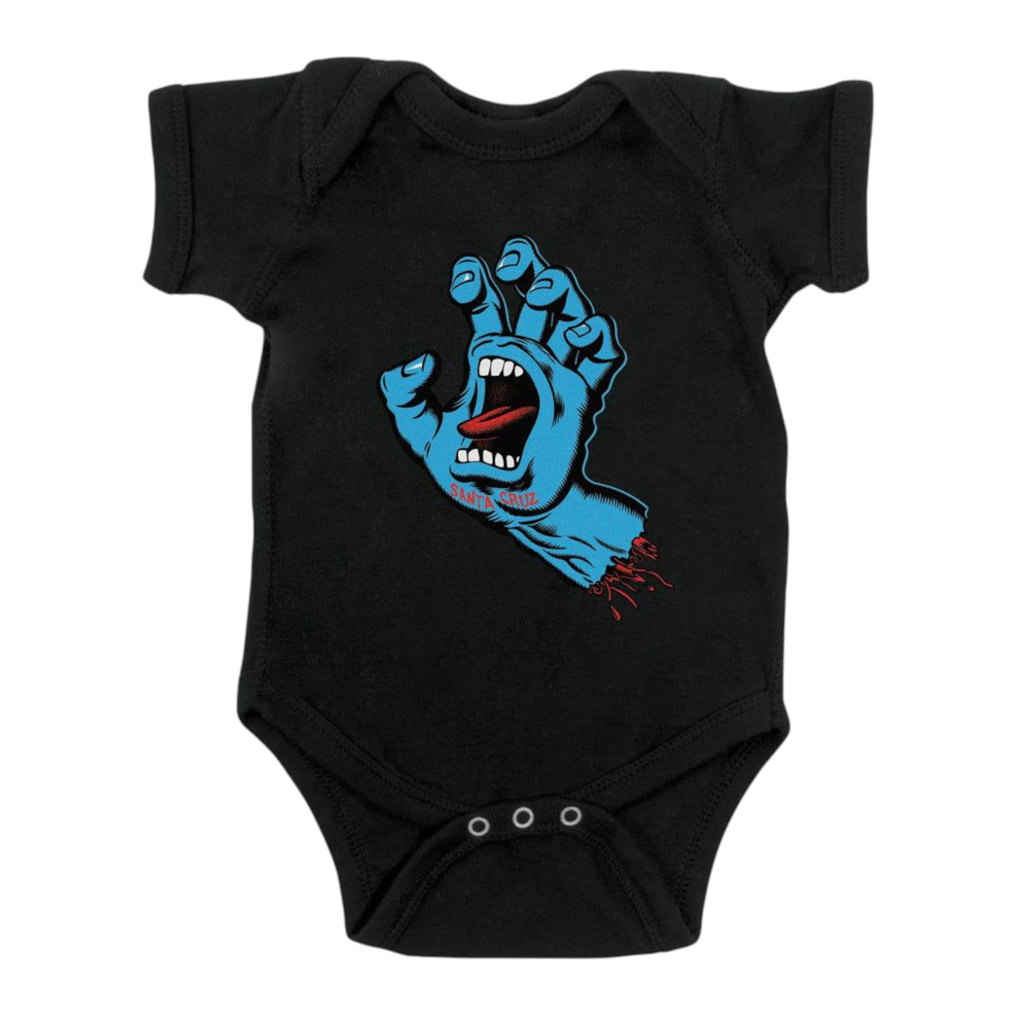 SANTA CRUZ INFANT SCREAMING HAND ONE PIECE BLACK
