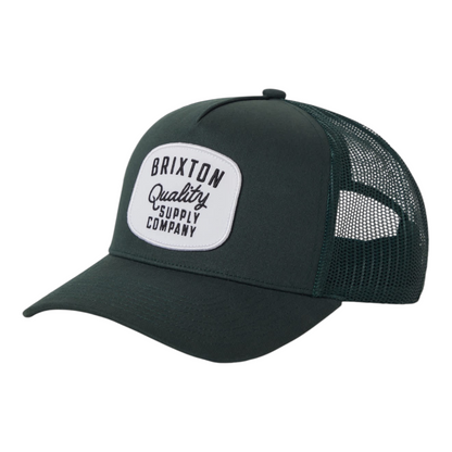 BRIXTON HUBAL NETPLUS TRUCKER HAT PRIMAL GREEN