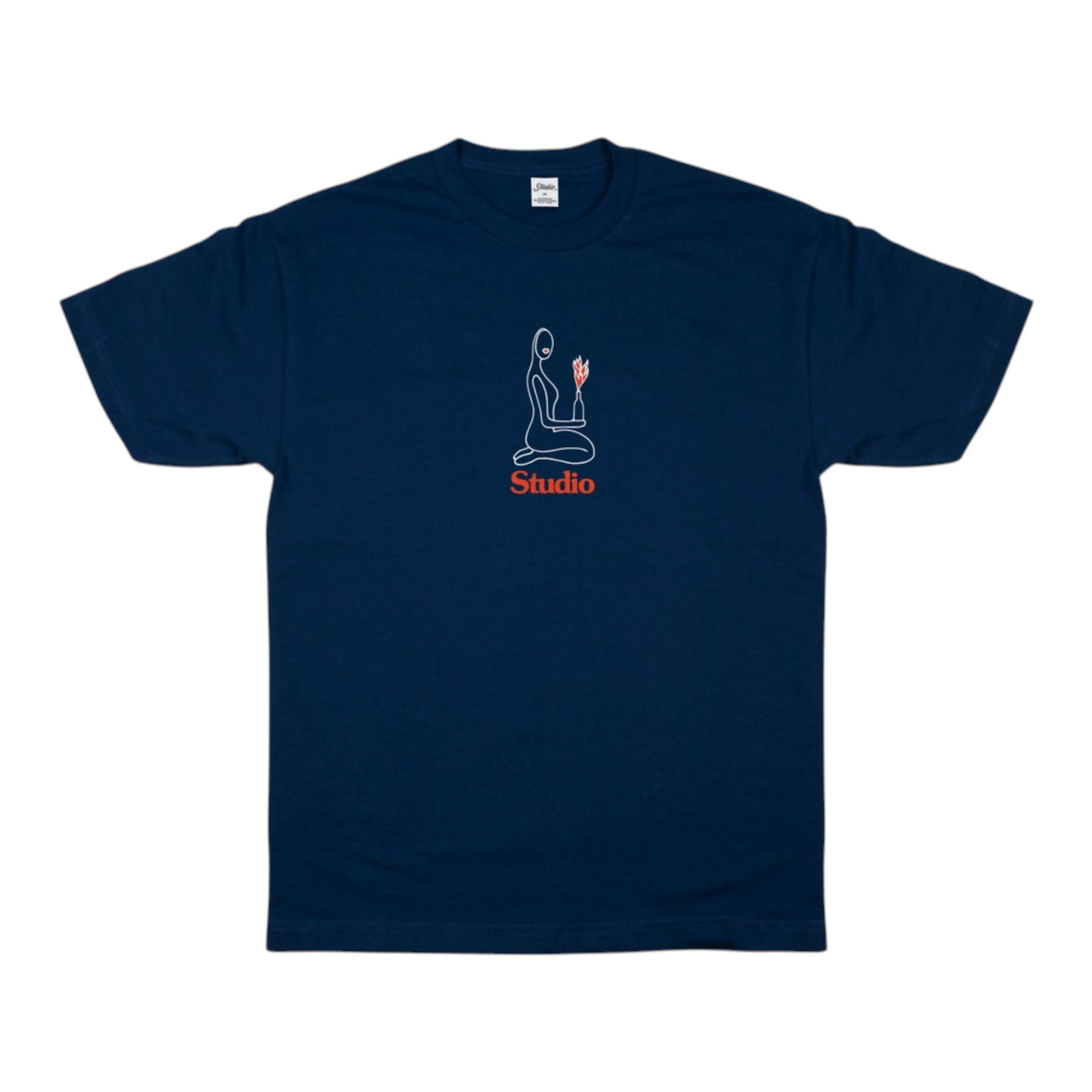 STUDIO FLAME OF LOVE TEE NAVY
