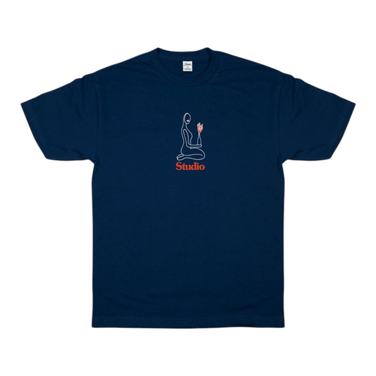 STUDIO FLAME OF LOVE TEE NAVY