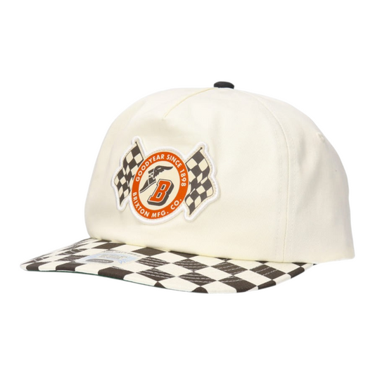 BRIXTON GOODYEAR SPEEDWAY SNAPBACK OFF WHITE