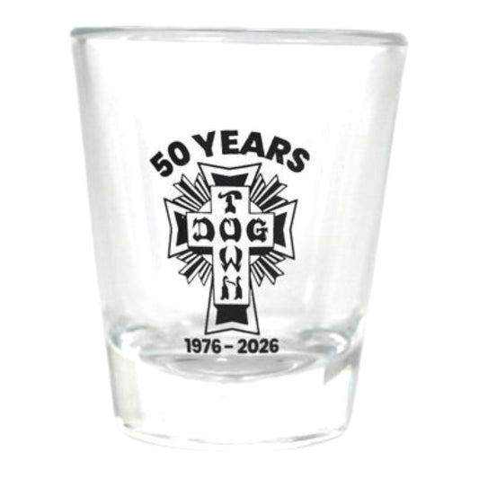 DOGTOWN "50 YEARS" SHOT GLASS 2OZ