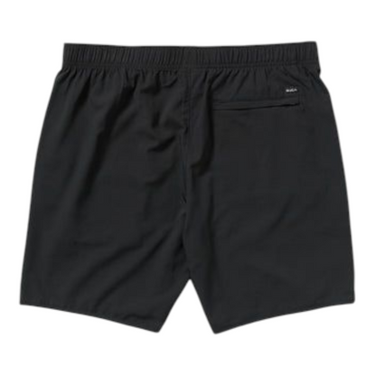 RVCA YOGGER STRETCH SHORT 17 BLACK