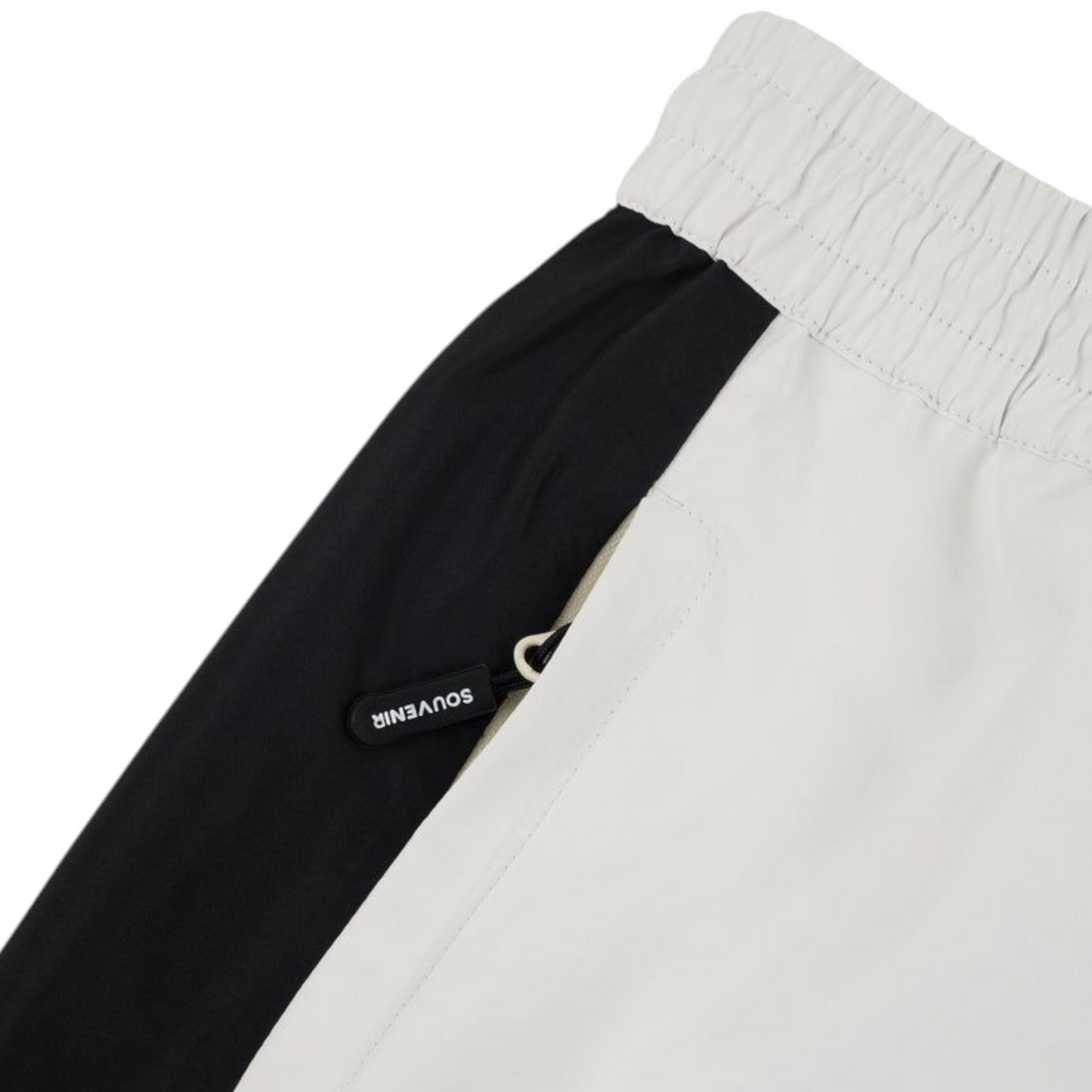 SOUVENIR 2.5 PLY RECESSION PANT MARSHMALLOW BLACK