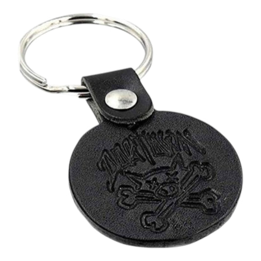 DOGTOWN PIG & BONES LEATHER KEY CHAIN
