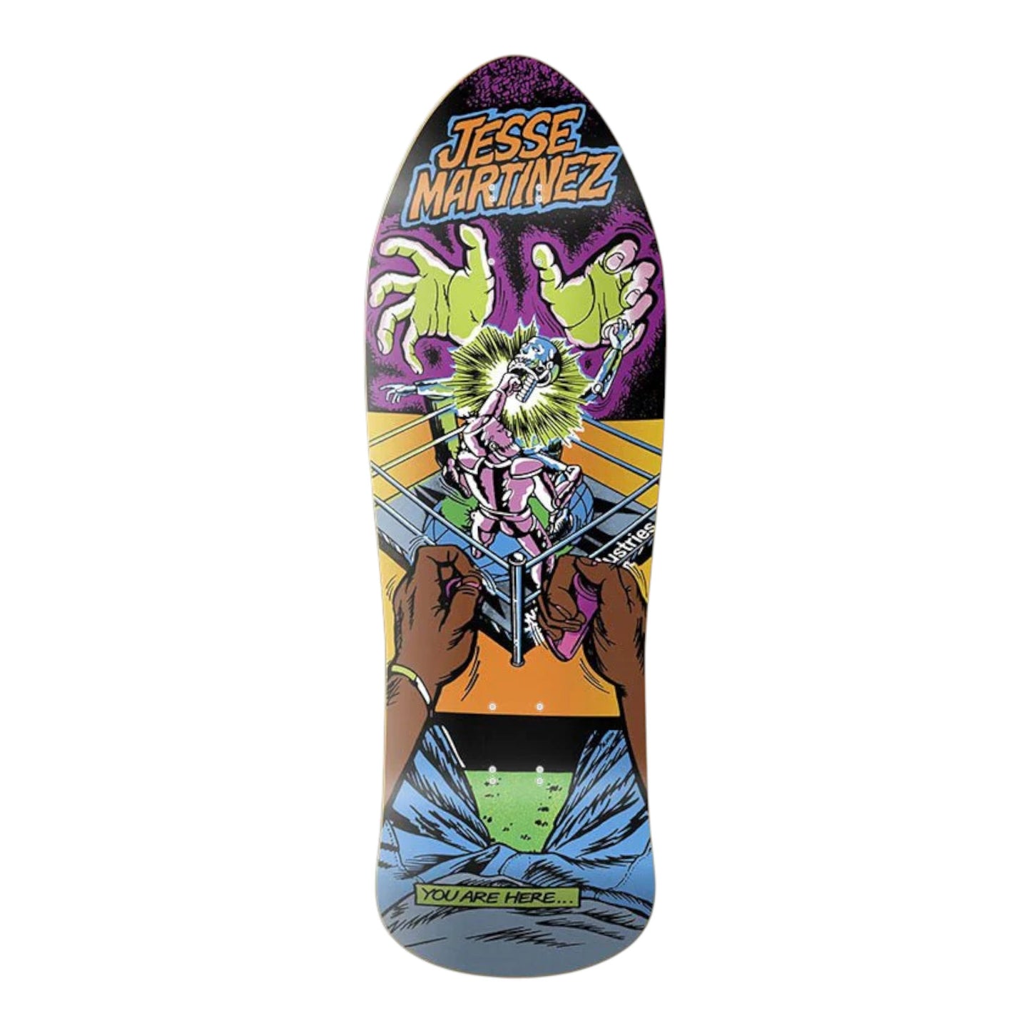 WORLD INDUSTRIES JESSE MATINEZ ROCK'EM SOCK'EM DECK 10.126
