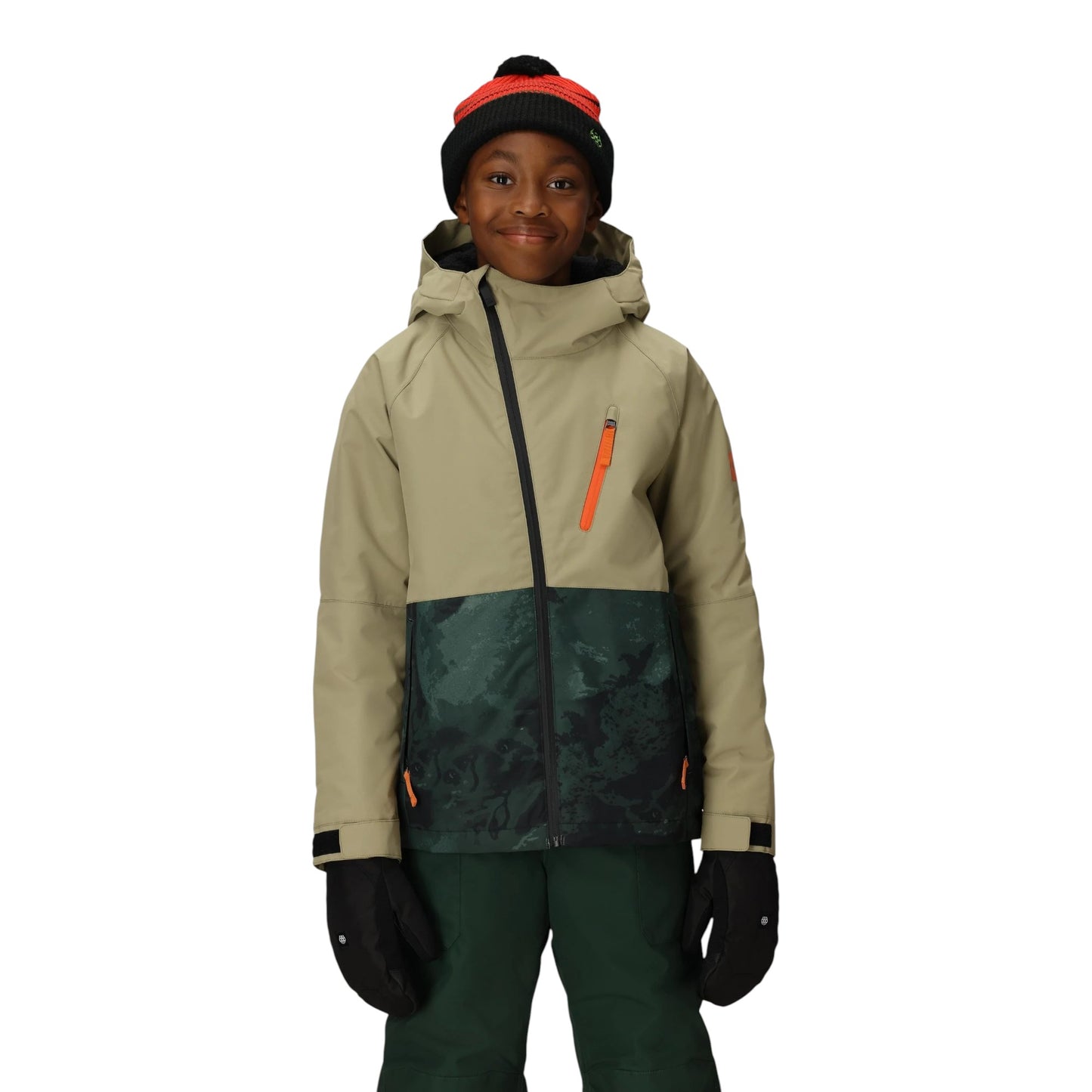 686 BOYS HYDRA INSULATED JACKET SAGE COLOR BLOCK