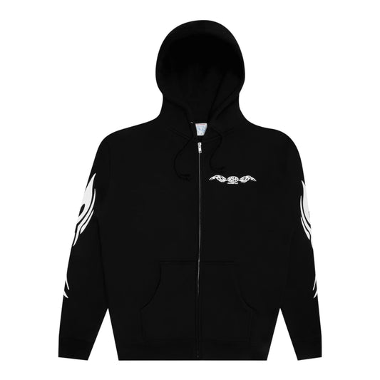 SCI FI FANTASY ORIGIN ZIP HOODIE BLACK