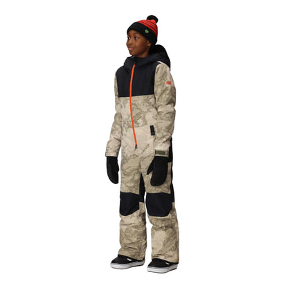 686 BOYS SHAZAM ONE PIECE LIMESTONE HEMISPHERE COLOR BLOCK