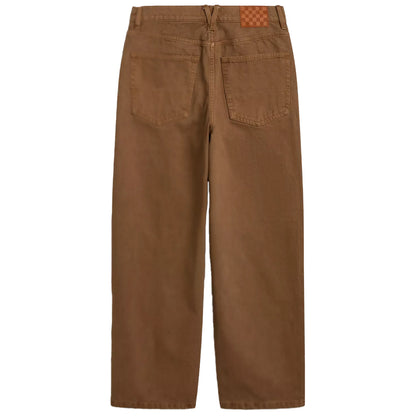 VANS CHECK-5 BAGGY DENIM PANTS SEPIA