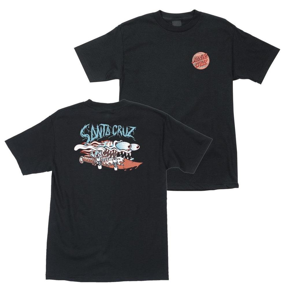 SANTA CRUZ DECODER SLASHER SHORT SLEEVE T SHIRT BLACK