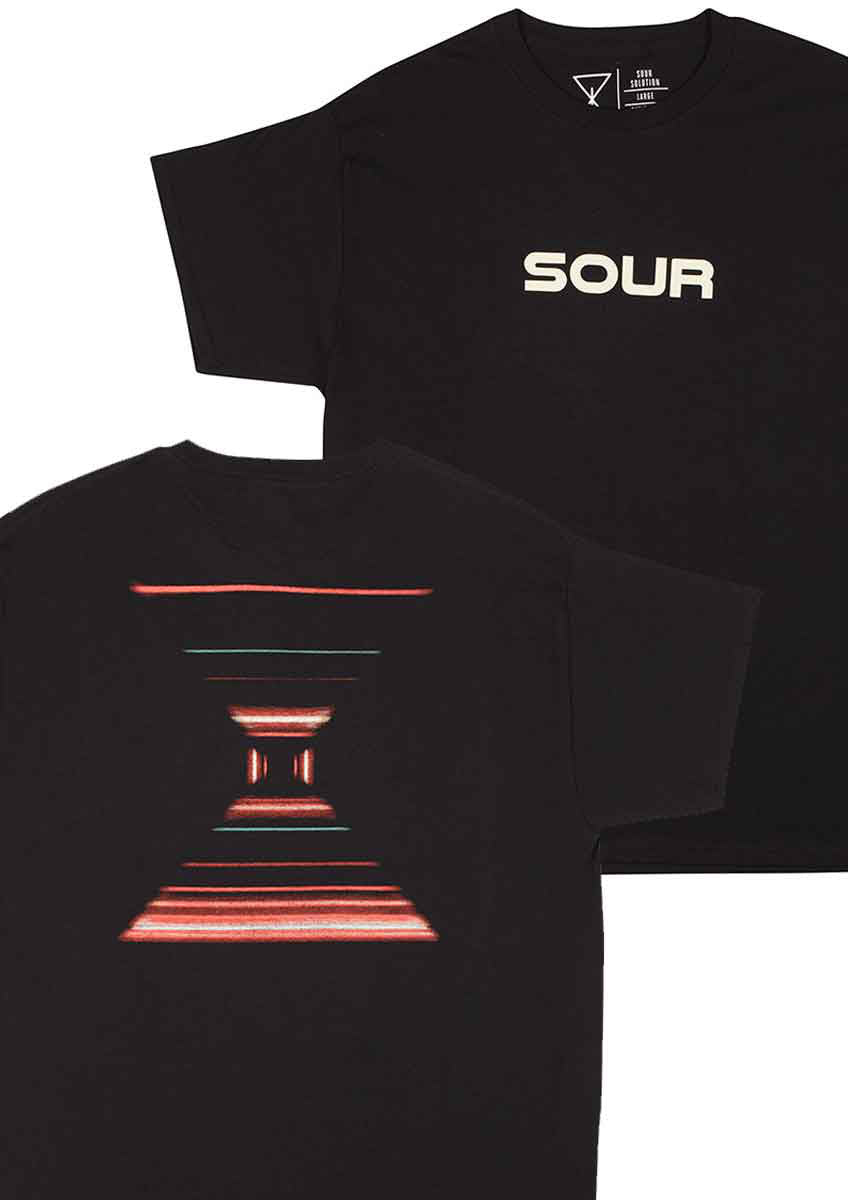 SOUR SOLUTION LIGHT TUNNEL SS TEE BLACK