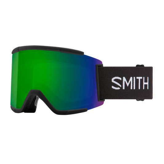 LUNETTES SMITH SQUAD XL NOIR CHROMAPOP SUN VERT MIROIR / CHROMAPOP STORM ROSE