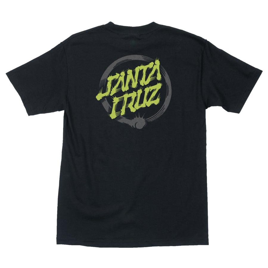 SANTA CRUZ MAKO DOT SHORT SLEEVE REGULAR T-SHIRT BLACK