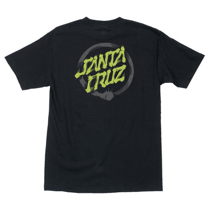 SANTA CRUZ MAKO DOT SHORT SLEEVE REGULAR T-SHIRT BLACK