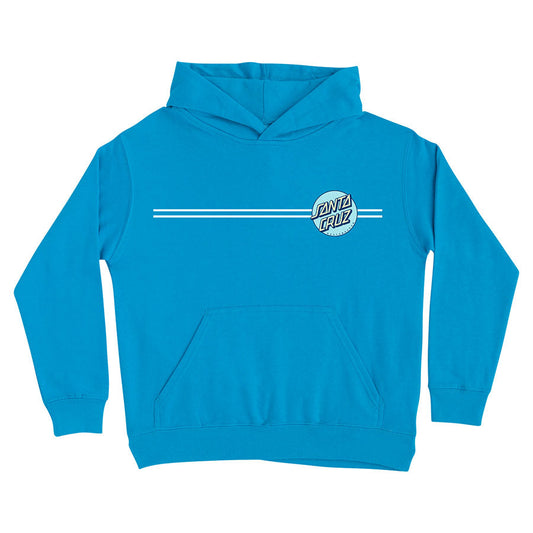 SANTA CRUZ OTHER DOT PULL OVER HOODED MIDWEIGHT SWEATSHIRT TURQUOISE