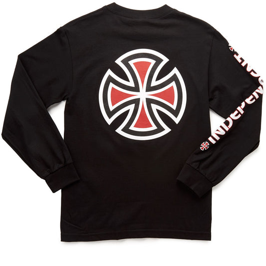 INDEPENDENT BAR/CROSS LONG SLEEVE BLACK