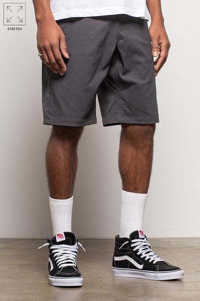 686 MENS EVERYWHERE HYBRID SHORT - RELAXED FIT - CHARCOAL
