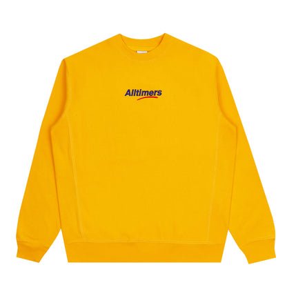 ALLTIMERS MINI ESTATE EMBROIDERED CREW YELLOW