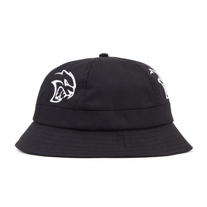 ALLTIMERS HELL DEMON EMBROIDERED BUCKET HAT BLACK