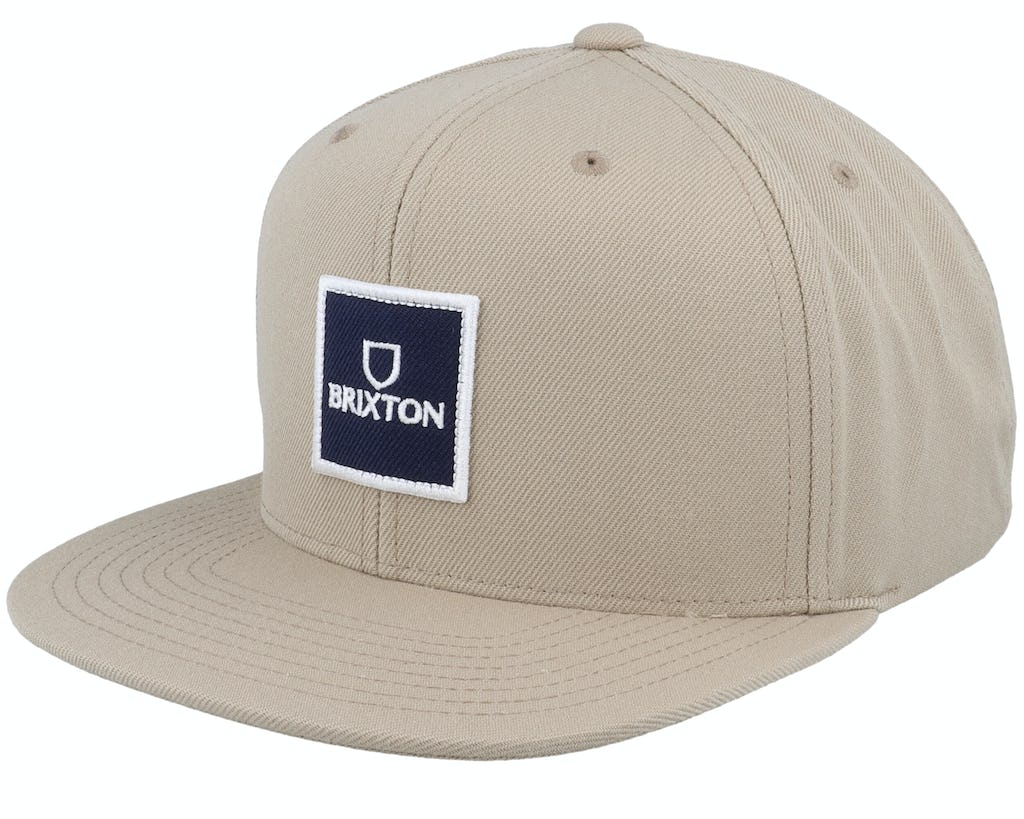 BRIXTON ALPHA SQUARE MP SNAPBACK SAND