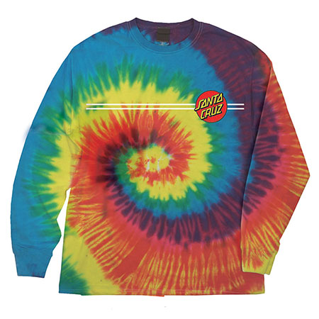 SANTA CRUZ CLASSIC DOT L/S REACTIVE RAINBOW