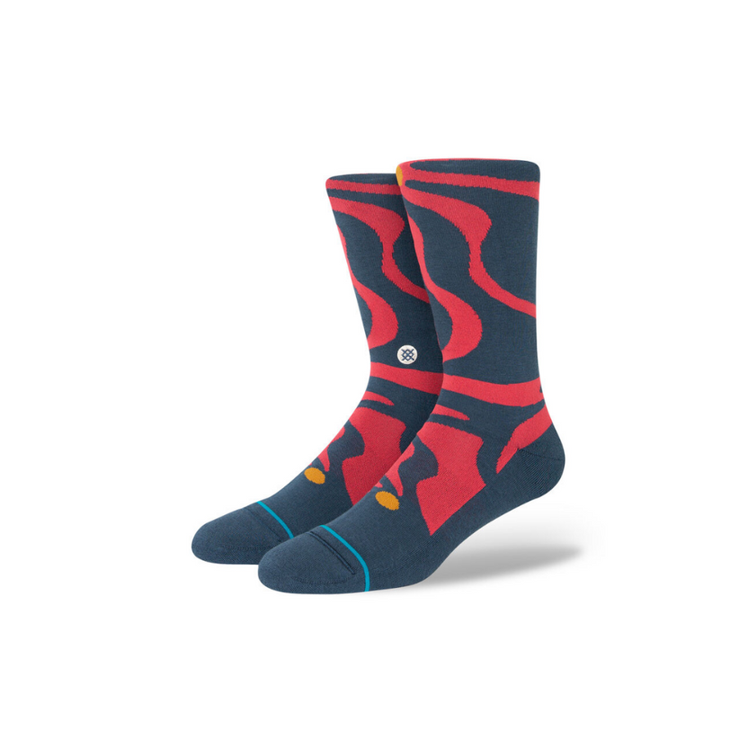 CHAUSSETTES STANCE UPSIDE CREW ROUGE