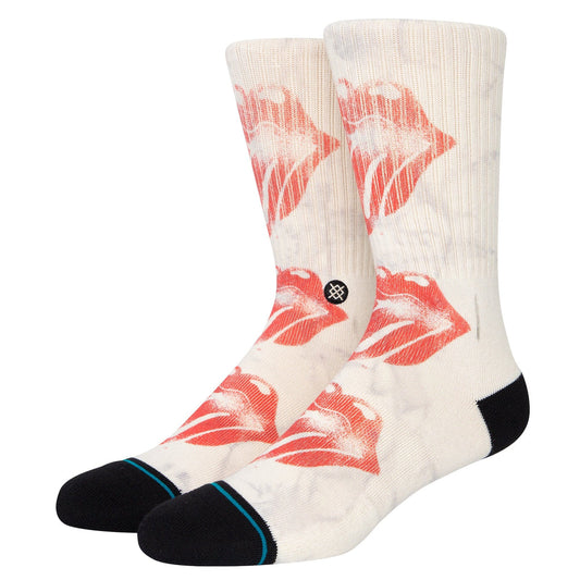 STANCE X THE ROLLING STONES LÈCHE CHAUSSETTES OFF WHITE