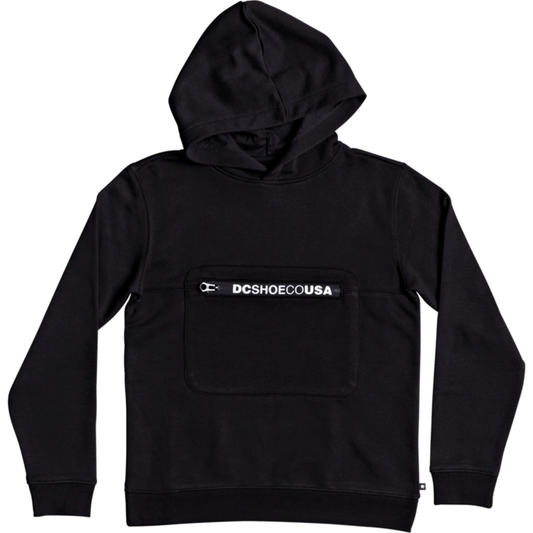 DCS BOYS COVERT PULLOVER HOODIE BLACK