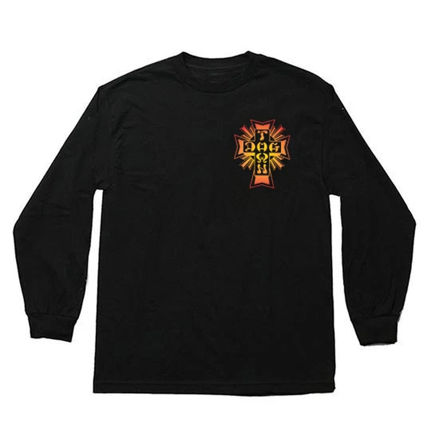 DOG TOWN LONG SLEEVE CROSS LOGO COLOUR FADE