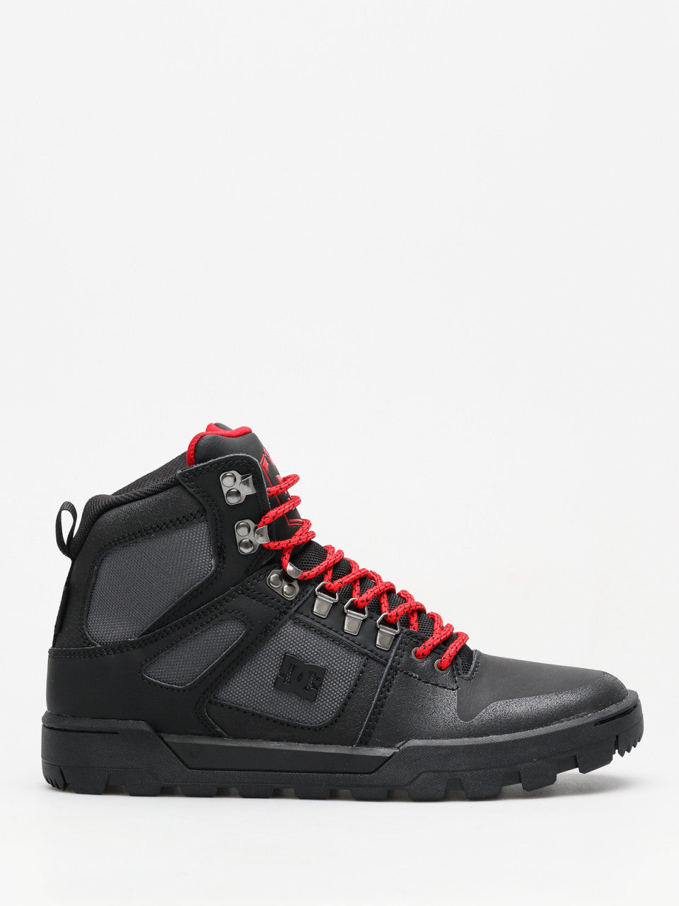 DCS PURE HIGH-TOP WR BOOT BLACK GREY RED