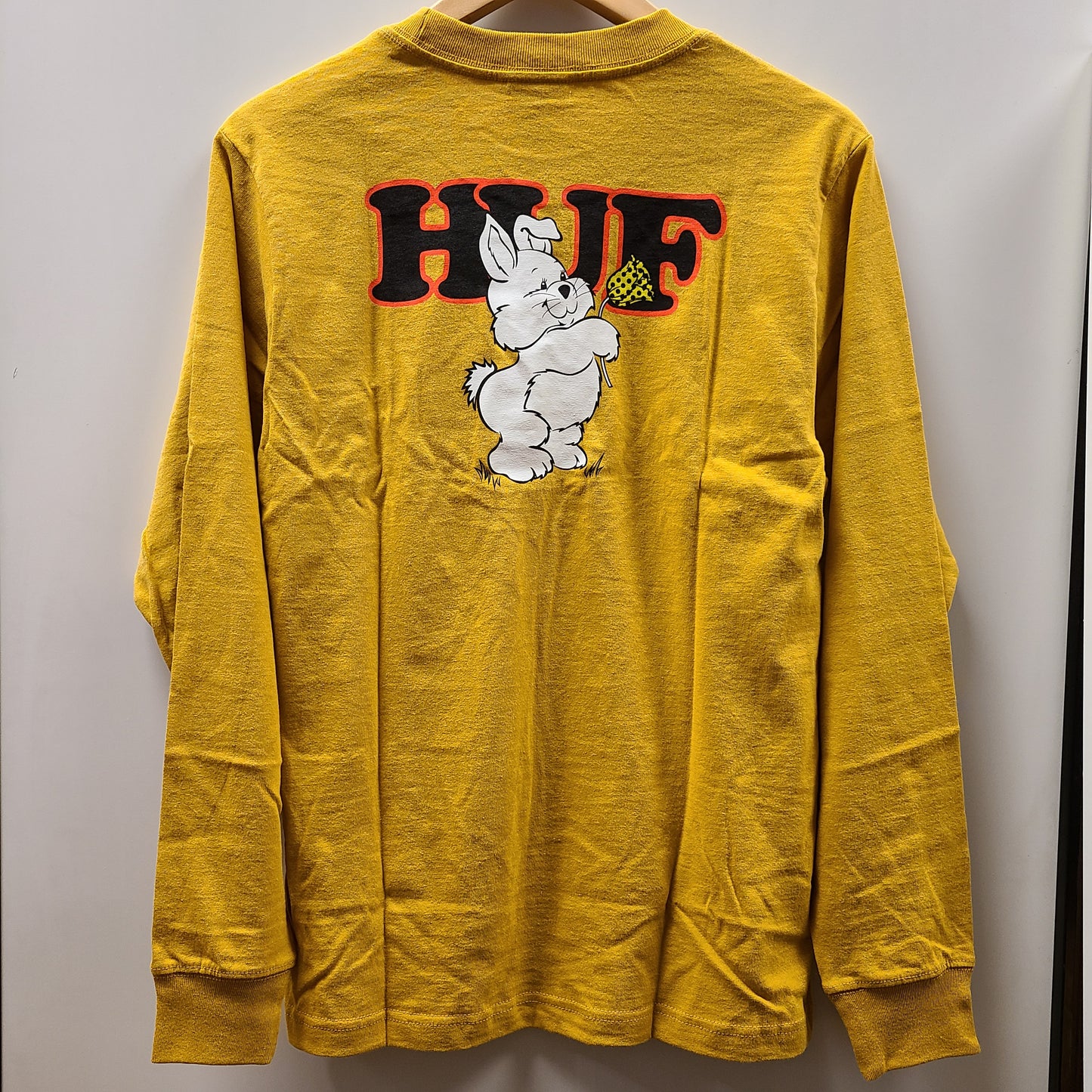 HUF GIVING LONG SLEEVE RELAX TEE GOLD