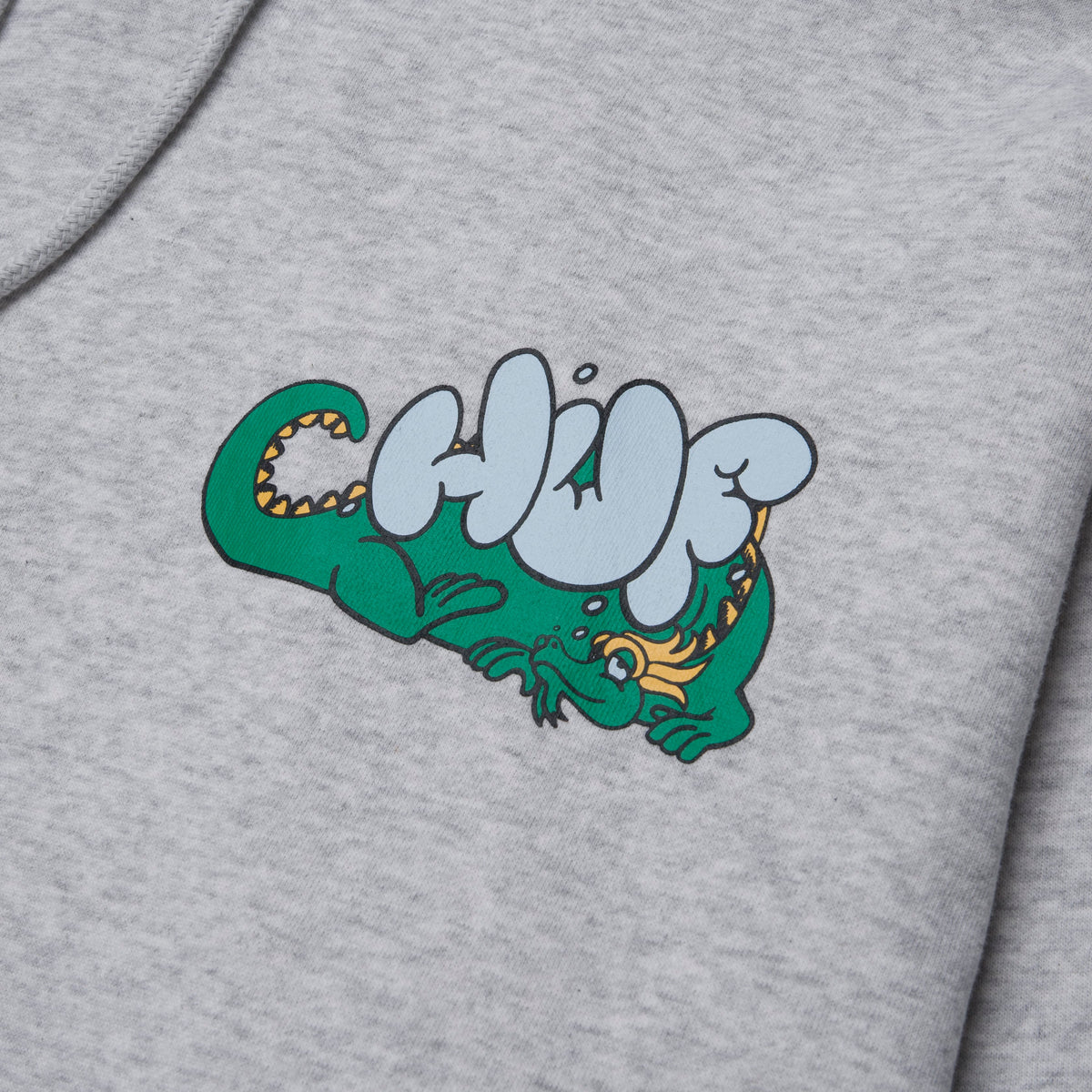 HUF MAGIC DRAGON PULL OVER HOODIE ATHLETIC HEATHER GREY