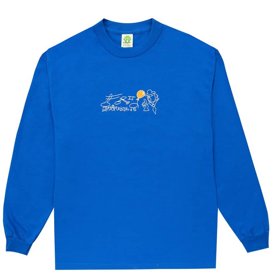 FROG SKATEBOARDS CLOWN LONGSLEEVE BLUE