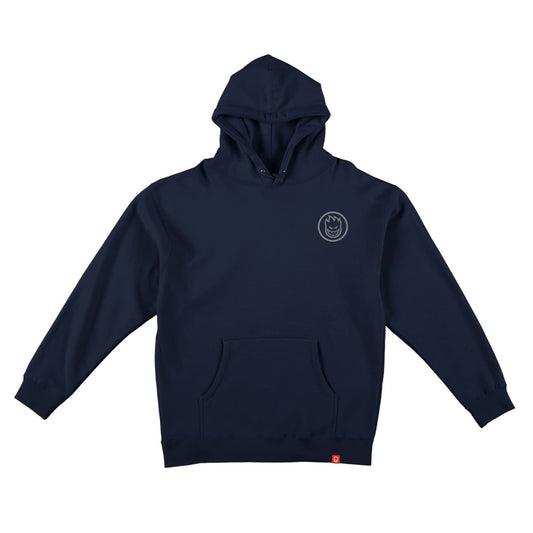 SPITFIRE HD CLASSIC SWIRL MARINE / ARGENT SWEAT À CAPUCHE