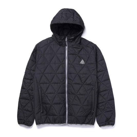 HUF POLYGON QUILTED JACKET BLACK