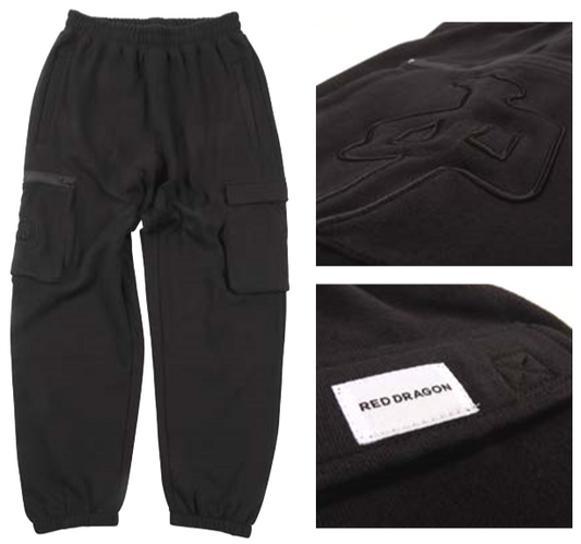 RDS 3D CHUNG CARGO SWEATPANT BLACK