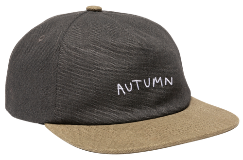 AUTOMNE 5 PANNEAUX SNAPBACK TOILE LAVÉE NOIR