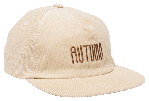 AUTOMNE 5 PANNEAUX SNAPBACK VELOURS CÔTELÉ NATUREL