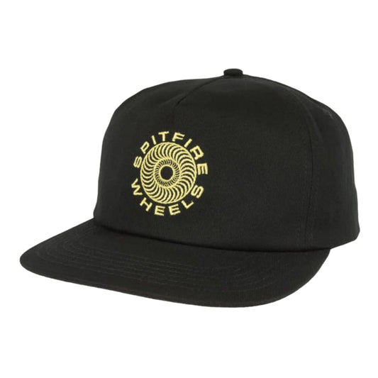 SNAPBACK SPITFIRE CLASSIC 87 SWIRL NOIR JAUNE