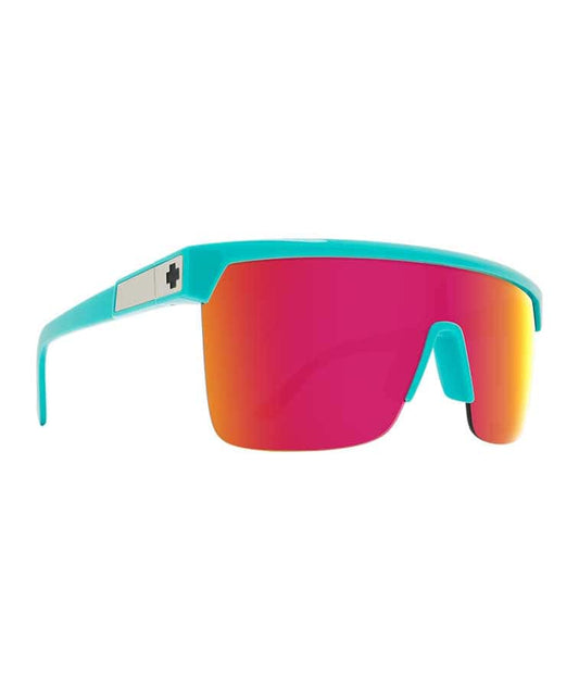 SPY FLYNN 5050 TEAL HD PLUS GREY GREEN WITH PINK SPECTRA MIRROR